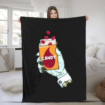 Discover Vampire Candy Fleece Blankets