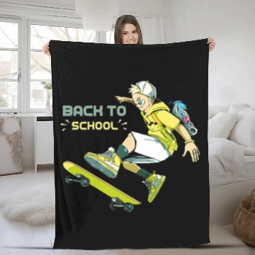 Discover back to school Fleece Blankets