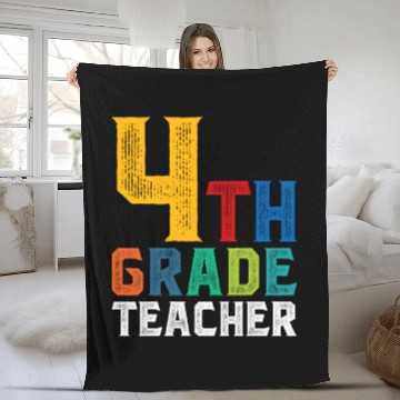 Discover 4th Grade Teacher Fleece Blankets
