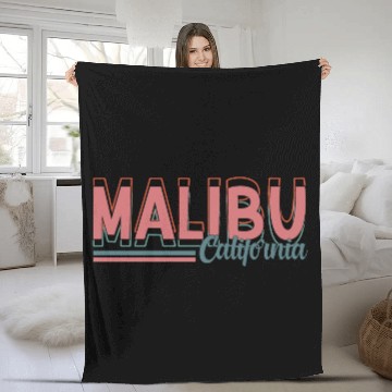 Discover Malibu - California 2022 Fleece Blankets