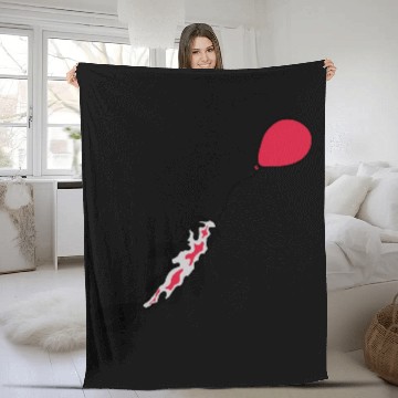Discover balloon koi fish nishikigoi Fleece Blankets