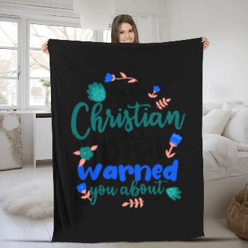 Discover Christian the Devil Warned You About Christian Fleece Blankets