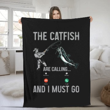 Discover Cory Catfish Are Calling For A Catfish Hunter Fleece Blankets