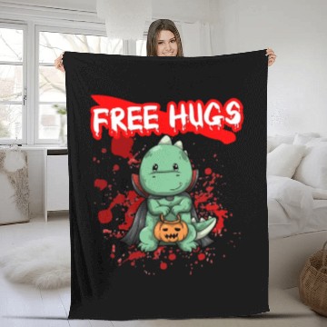 Discover Free Hugs Halloween Sarcasm Scary Creepy Costume Fleece Blankets