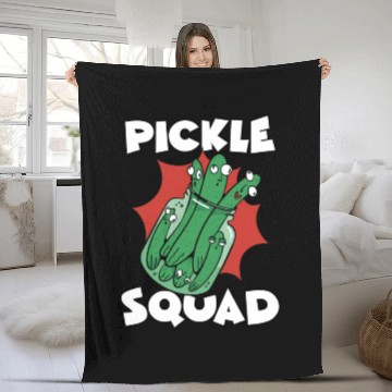Discover Pickle Squad Fleece Blankets