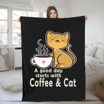 Discover Funny Orange Cat Coffee Mug Cat Lover Coffee And Fleece Blankets