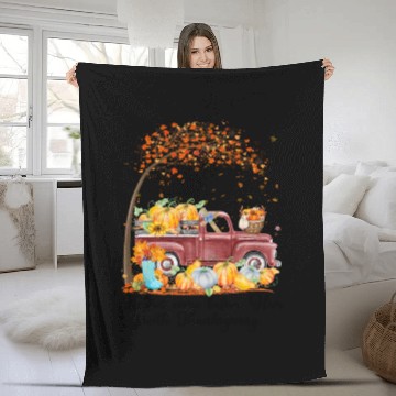 Discover Let Us Come Before Him With Thanksgiving Fleece Blankets