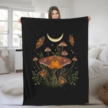 Discover Autumn Light Underwing Fleece Blankets