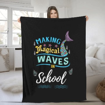 Discover Making Magical Waves In School Back To School Fleece Blankets