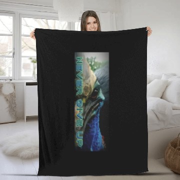 Discover Never give up Fleece Blankets