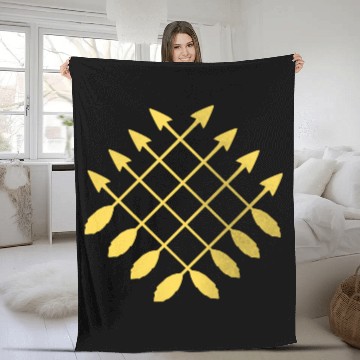 Discover Be Brave Little Arrow (gold) Fleece Blankets