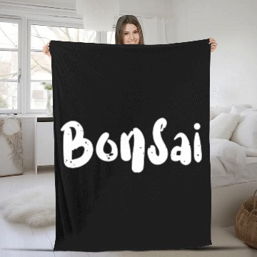 Discover Bonsai - Plants Fleece Blankets