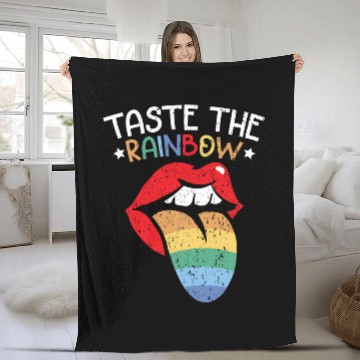Discover Taste The Rainbow Lover Rainbow Whisperer Fleece Blankets