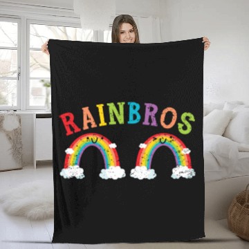 Discover Rainbros Rainbow Lover Rainbow Whisperer Fleece Blankets