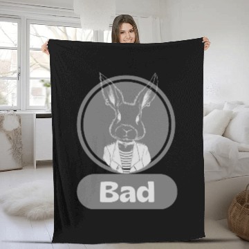 Discover Punk rock bunny Fleece Blankets