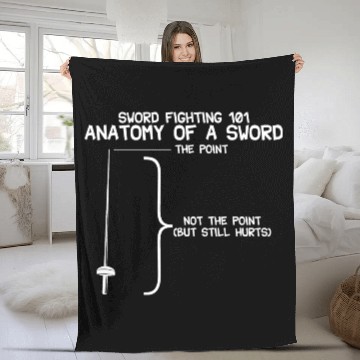 Discover Sword Fighting 101 Anatomy Of A Sword Fleece Blankets