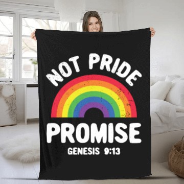Discover Not Pride Promise Lgbt Christian Men Women Pride Fleece Blankets