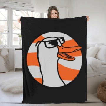 Discover Circle Logo Sunglasses Goose Fleece Blankets