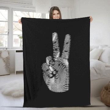 Discover Psychedelic Peace Fleece Blankets