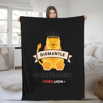 Discover RR22xRebel Lion Fleece Blankets