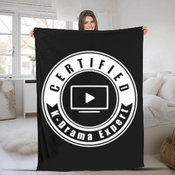 Discover Certified K-Drama Expert Korean Drama Addict Fleece Blankets