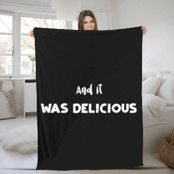 Discover And It Was Delicious - Science Fleece Blankets