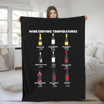 Discover Sommelier Wine Drinking Tasting Fleece Blankets
