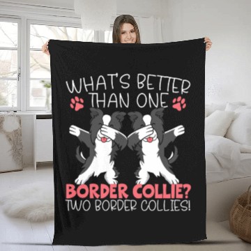 Discover Border Collie Whisperer Dog Lover Puppy Owner Pup Fleece Blankets