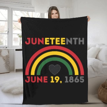 Discover JUNETEENTH June 19th Black African American Day Fleece Blankets