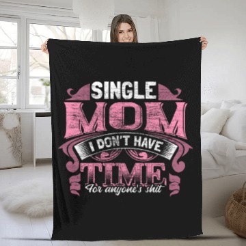 Discover Single Mother Mom Son Gift Idea Fleece Blankets