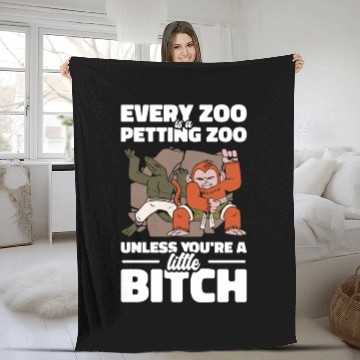 Discover Zookeeper Petting Wildlife Zookeeping Nature Fleece Blankets