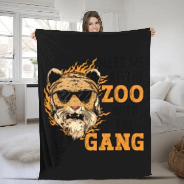 Discover Zookeeper Animal Care Zookeeping Wildlife Nature Fleece Blankets