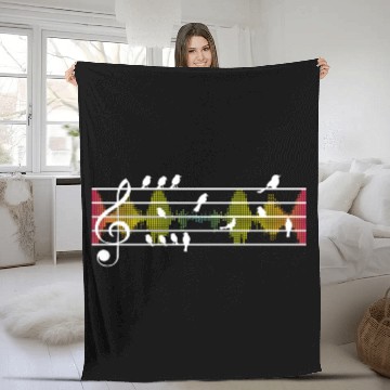 Discover DJ Bird Beats Musician Nature Music Lovers Fleece Blankets