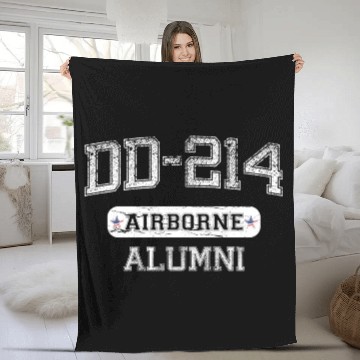 Discover DD-214 US Airborne Alumni Fleece Blankets