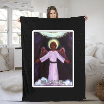 Discover El Angel The Angel Card Mexican Lottery Card Fleece Blankets