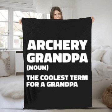 Discover Archery Archer Bowman Fleece Blankets