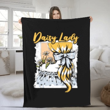 Discover Daisy Garden Gardening Gardener Fleece Blankets