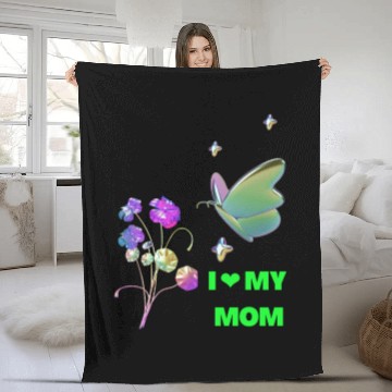Discover i love you mom dad stylish name Fleece Blankets