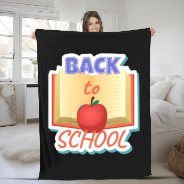 Discover Back to School Sticker Fleece Blankets