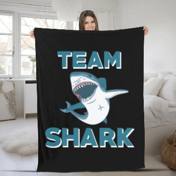 Discover Team Shark Fleece Blankets