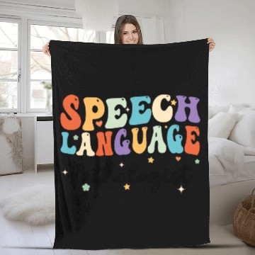 Discover Speech Language Pathologist Fleece Blankets
