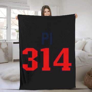 Discover Pi 3.14 Jersey Math Student Teacher Pi Day Art Pi Fleece Blankets