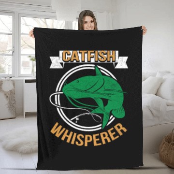 Discover Catfish Whisperer - Wels Catfish Hunter Fleece Blankets