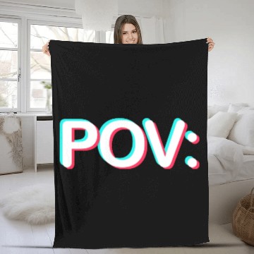 Discover POV: You wear TikTok Meme Prints Fleece Blankets