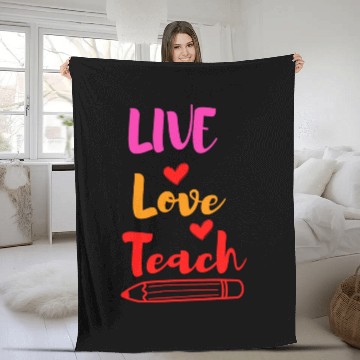 Discover Best Teacher teaching live school love children Fleece Blankets