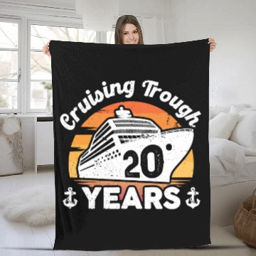 Discover Cruising Trough 20 Years Anniversary Fleece Blankets