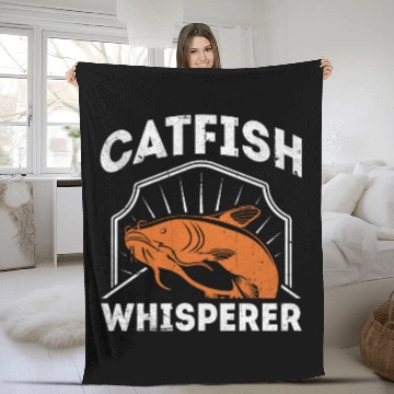 Discover Catfish Whisperer - Wels Catfish Hunter Fleece Blankets