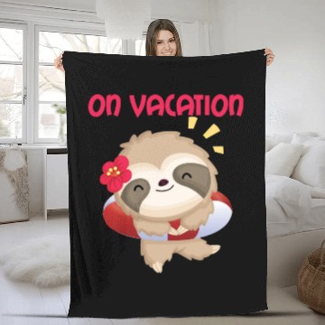 Discover On Vacation Fleece Blankets Design summer
