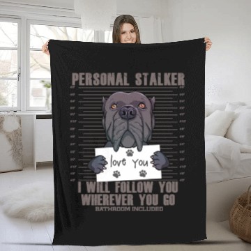 Discover Funny Cane Corso Dog Italian Mastiff Lover Gift Fleece Blankets