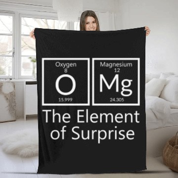 Discover OMG element of surprise Periodic table elements Ch Fleece Blankets